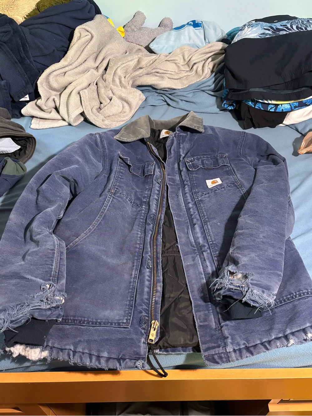 Carhartt Men's Vintage Navy Work Jacket